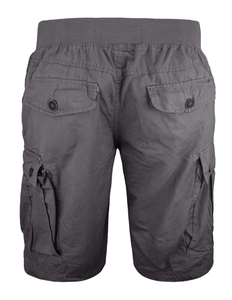 Pantalones cortos cargo informales para hombre de la mejor calidad, diseño de seis bolsillos con bolsillo lateral, ajuste holgado, patrón sólido antiarrugas - Product Image 3