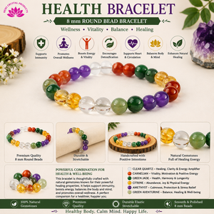 กำไลข้อมือคริสตัล 8 มม. ลูกปัดหินธรรมชาติ  ออกแบบเพื่อความมั่งคั่ง การศึกษา และความมั่นใจ - Product Image 5