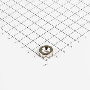 Magnete ad anello in neodimio Ø14xØ4,5x4,5mm con svasatura conica - Product Image 1