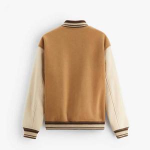 แจ็กเก็ตเบสบอลปักสีสำหรับผู้ชายแจ็คเก็ตพิมพ์ลายสกรีนแฟชั่น - Product Image 2