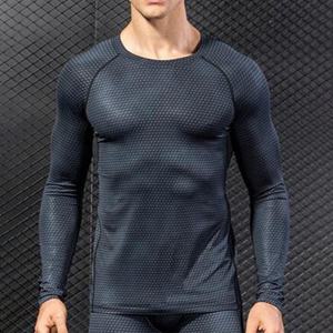 เสื้อยืดคอกลมแขนยาวแบบยืดได้สำหรับฤดูร้อนน้ำหนักเบาออกแบบโลโก้ได้ตามต้องการ - Product Image 3