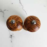 Ensemble moulin à sel et à poivre en bois massif, réglable, écologique, compatible lave-vaisselle, fonctionnement manuel pour la cuisine domestique