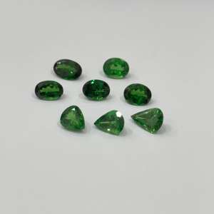 Hot Sale Loupe for Natural Tsavorite Gemstones Fine Quality <b>Clean</b> Dark <b>Green</b> 9mm Oval Free Size Heat Treated Loupe on Sale - Product Image 3