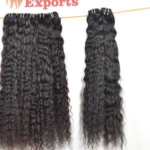 Extensiones de Cabello Humano Natural Virgen Remy Indio, Doble Trama a Máquina, 100g, Rizado, Sin Procesar, Sin Caída, en Paquetes - Product Image 2