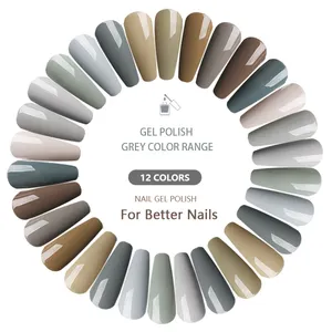 2023 CCO grey color range series gel high pigments for nail polish oem odm uv gel nail