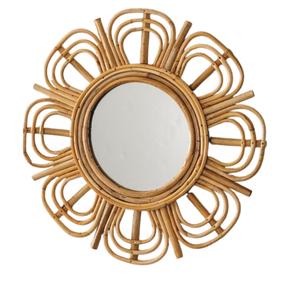 Miroir mural rond sur mesure Meilleure vente Miroir mural décoratif de qualité supérieure en rotin avec cadre en rotin - Product Image 5