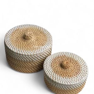 Eco Friendly Wholesale <b>Rattan</b> <b>Storage</b> <b>Box</b> Handmade In Vietnam For Home And Hotel <b>Storage</b> Use - Product Image 1
