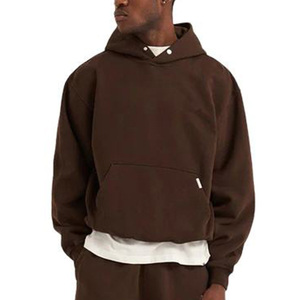 Streetwear de luxe recadrée unisexe blanc poids lourd à capuche français éponge vintage pull à capuche personnalisé sweats à capuche surdimensionnés - Product Image 1