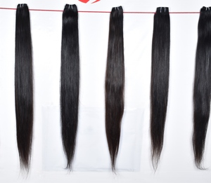 Extensions de cheveux humains vierges Remy 100% naturels indiens, cuticules alignées, ondulation profonde, couleur noire, 100g pour femmes - Product Image 1