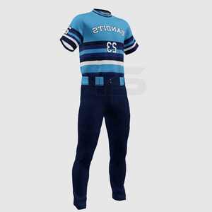 ชุดเบสบอลของผู้ชายชุดเบสบอลชุดกีฬาแบบสั่งทำโลโก้ได้ - Product Image 4