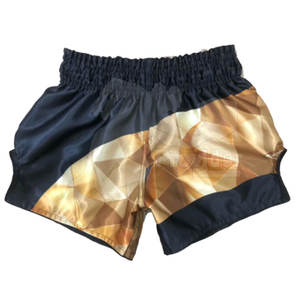 กางเกงขาสั้นแบบไทยสำหรับผู้ชายกางเกงขาสั้นสไตล์ใหม่สีทึบทำจากปากีสถานมวยไทย - Product Image 1