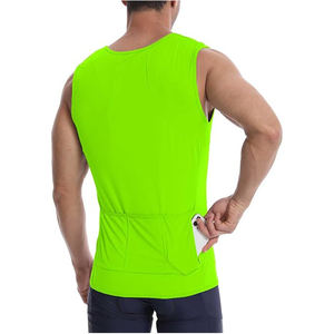 เสื้อกล้ามพอดีตัวของผู้ชายยอดนิยมที่สุดชุดยิมแบบตัดปกติทำจากโพลีเอสเตอร์100% คุณภาพสูงและพรีเมียม - Product Image 6