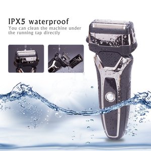 Rasoir électrique sans fil pour homme, fonction humide/sèche, écran LCD, chargement USB, tondeuse électrique pour le visage, fonctionnement allemand - Product Image 1