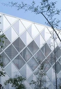 Thiết kế hiện đại đục lỗ hợp kim nhôm bảng điều khiển xây dựng mặt tiền đấm cắt laser Ốp trung tâm biệt thự khách sạn kiến trúc - Product Image 5