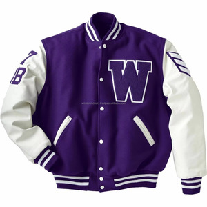 Vestes universitaires personnalisées, vestes de baseball, vestes en laine et en cuir, vestes en coton et en cuir, vestes en laine et en cuir résistantes au vent et à la chaleur, col montant, taille, logo - Product Image 6