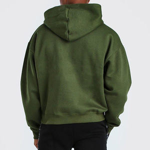 100% Cotton Boxy Fit <b>Hoodie</b> for Mens Blank High Quality Heavyweight Custom logo Pullover Hoodies OEM - Product Image 4