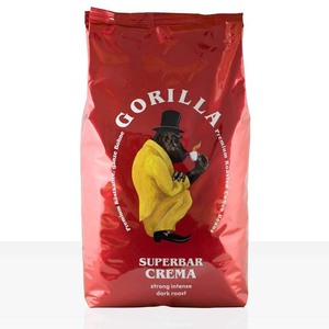Superventas 1kg Super Bar Crema Gorilla Coffee Beans Premium Espresso Roast Sabor aromático Mezcla suave y equilibrada para cafés - Product Image 1