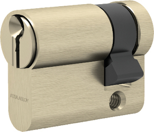 Cilindro Monoprofilo Sagomato Gemma in Ottone Nichelato mm. 40 (30-10) - Product Image 1