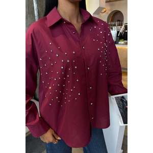 Camisa Casual de Popelina con Adornos de Cristal 3413 - Product Image 4