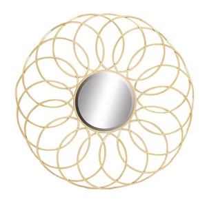 Stylish Design Iron <b>Wall</b> <b>Mirror</b> <b>Gold</b> Color Indoor <b>Mirror</b> Superior Quality <b>Wall</b> Decorative Hotels Resorts and Home <b>Wall</b> <b>Mirror</b> - Product Image 3
