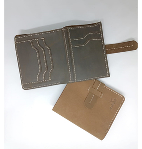 Monedero de cuero triple personalizado para hombre, carteras para hombre, venta al por mayor, billetera con bolsillo para monedas y hebilla, superventas - Product Image 1