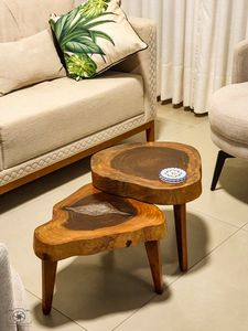 Mesa de Centro de Madera Estilo Moderno para Sala de Estar, Diseñada para Comodidad y un Atractivo Interior Atemporal - Product Image 6