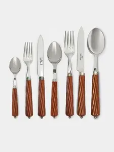 Ensemble de 5 couverts en métal poli miroir Vaisselle classique de luxe Cuillère de mariage de l'Inde Ensemble de couverts de restaurant idéal - Product Image 6