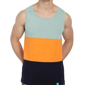 Hombres multicolor Muscle Gym Chaleco Culturismo Camiseta sin mangas Secado rápido Fitness Sports Tank Top chaleco para hombres a la venta - Product Image 3