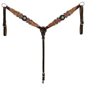 La mejor calidad hecha a mano ecuestre vaca caballo vaca vaquero occidental nuevo cuero genuino Tooled Headstall pecho Collar Tach vaquero - Product Image 3