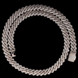 Cadena Cubana de Lujo de Plata con Moissanita VVS de Corte Redondo, Plata de Ley 925, Estilo Iced Out Hip Hop, Fabricante de Joyería Personalizada - Product Image 5