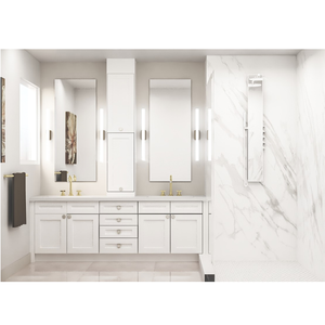 Freestanding <strong>Bathroom</strong> Vanity OEM <strong>Ready</strong>-to-assemble Modern Design Waterproof Wooden MDF PVC Vanities <strong>Made</strong> in Vietnam - Product Image 1