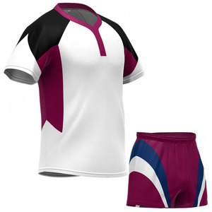 Vêtements de sport personnalisés sublimés pour hommes ensemble d'uniformes de rugby respirant anti-UV séchage rapide 100% polyester dernier style nouveau sur mesure - Product Image 5