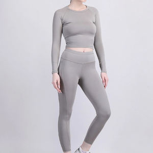 Conjunto Deportivo de Yoga para Mujer 2026 OEM, Top Corto, Sujetador Deportivo y Pantalones, Traje Informal para Gimnasio y Fitness - Product Image 5