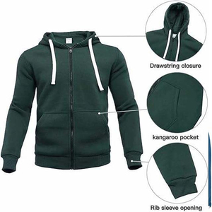 High Quality Men's Tracksuit 2 pieces Thick Fleece <b>Hooded</b> set casual Outfit Breathable Quick Dry jogger sportswear TrackSuit - Product Image 4