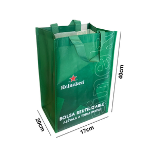 Eco-Friendly Non-Woven PET (Rpet) Medium Handled <b>Shopping</b> <b>Tote</b> <b>Bag</b> with Custom Pattern Beer <b>Bag</b> by ECOBAG VINA Model E02 - Product Image 6