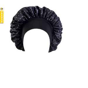 Adjustable Satin <b>Bonnets</b> Digital Silk Screen Printed High-quality Fashion Women's Headwear for Daily Use Customized Color Four - Product Image 4