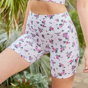 Shorts de cyclisme pour femmes, légers, respirants, extensibles, écologiques, séchage rapide, tissu en élasthanne/polyester, taille élastique - Product Image 5