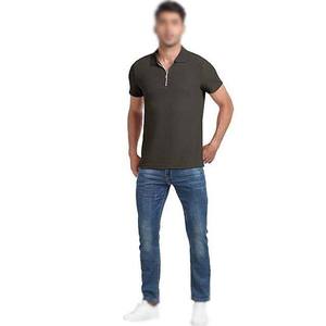 Polos à demi-fermeture éclair pour hommes de haute qualité coton confortable grande taille Design rayé élégant chemises respirantes et à séchage rapide 2025 - Product Image 6