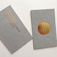 Cartes de remerciement personnalisées de luxe avec logo gaufré et dorure à chaud, cartes d'instructions, emballage de marque haut de gamme