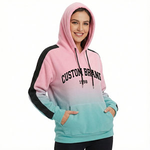 Sweat-shirts à capuche en coton lourd imprimés avec des motifs personnalisés, streetwear, épaules tombantes, coupe décontractée, doux, sweat-shirts pour femmes - Product Image 1