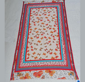 Último diseño 100% Rayón mariposa Floral impreso LongScarf textura suave de moda extremadamente ligero versátil chal precio barato - Product Image 2