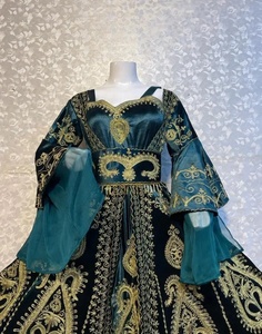 2024 último Vintage Afghan Kuchi vestido hecho a mano Tribal tradicional bordado mujeres Afghan Kuchi Festival vestido Pashtun cultura - Product Image 6