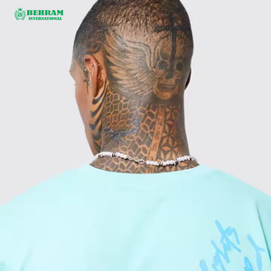 Camiseta de Jersey Lisa Informal de Poliéster/Algodón, Servicio OEM, Estampado Personalizado, Impresión de Logotipo DTG, Cuello Redondo, Camisetas Regulares para Hombre - Product Image 4