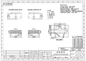 Vietnam Pin and Female Connector Supplier 3.50MM pin header, double row straight pin automotive connector - Product Image 2