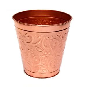 Jardinière en cuivre avec 2 poignées latérales Texture martelée à la main Intérieur/Extérieur Décor à la maison Pot de plante Type de capteur numérique intelligent - Product Image 4