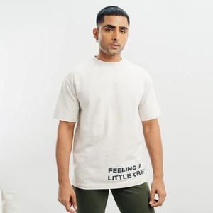 เสื้อยืดสตรีทแวร์ทรงหลวมสำหรับผู้ชาย ผ้าฝ้ายฟอก พิมพ์ลาย โอเวอร์ไซส์ คุณภาพสูง แขนยาวสองชั้น - Product Image 1
