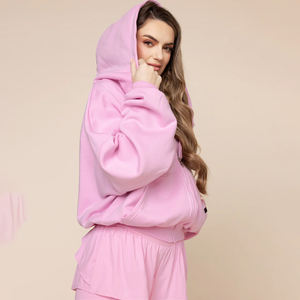 Sudaderas con Capucha Extra Grandes para Mujer, Suéteres de Lona, Manga Larga, Teñido Anudado, Bolsillos, Invierno, Frente Personalizado, Moda Retro, 100% Algodón - Product Image 1