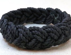 Pulsera marinera náutica pulsera cuerda algodón turco cabeza nudo pulsera - Product Image 3