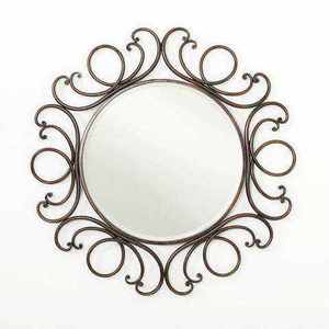 Espejo de Pared Decorativo con Forma de Ojo de Buey de Aluminio Dorado, Estilo Náutico, para Decoración del Hogar y Villas - Product Image 6