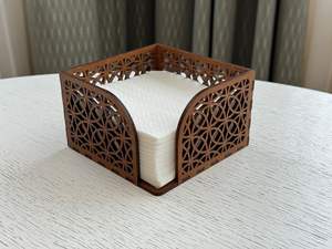 Porte-serviettes élégant en bois et résine noire, vaisselle polyvalente pour hôtels, cafés et usage quotidien, vente en gros en provenance d'Inde - Product Image 4